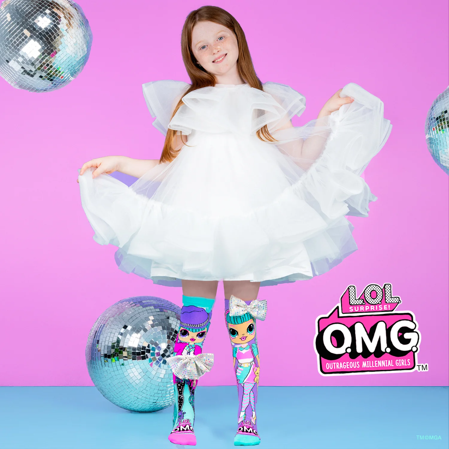 L.O.L O.M.G DISCO CANDY SOCKS - Image 2