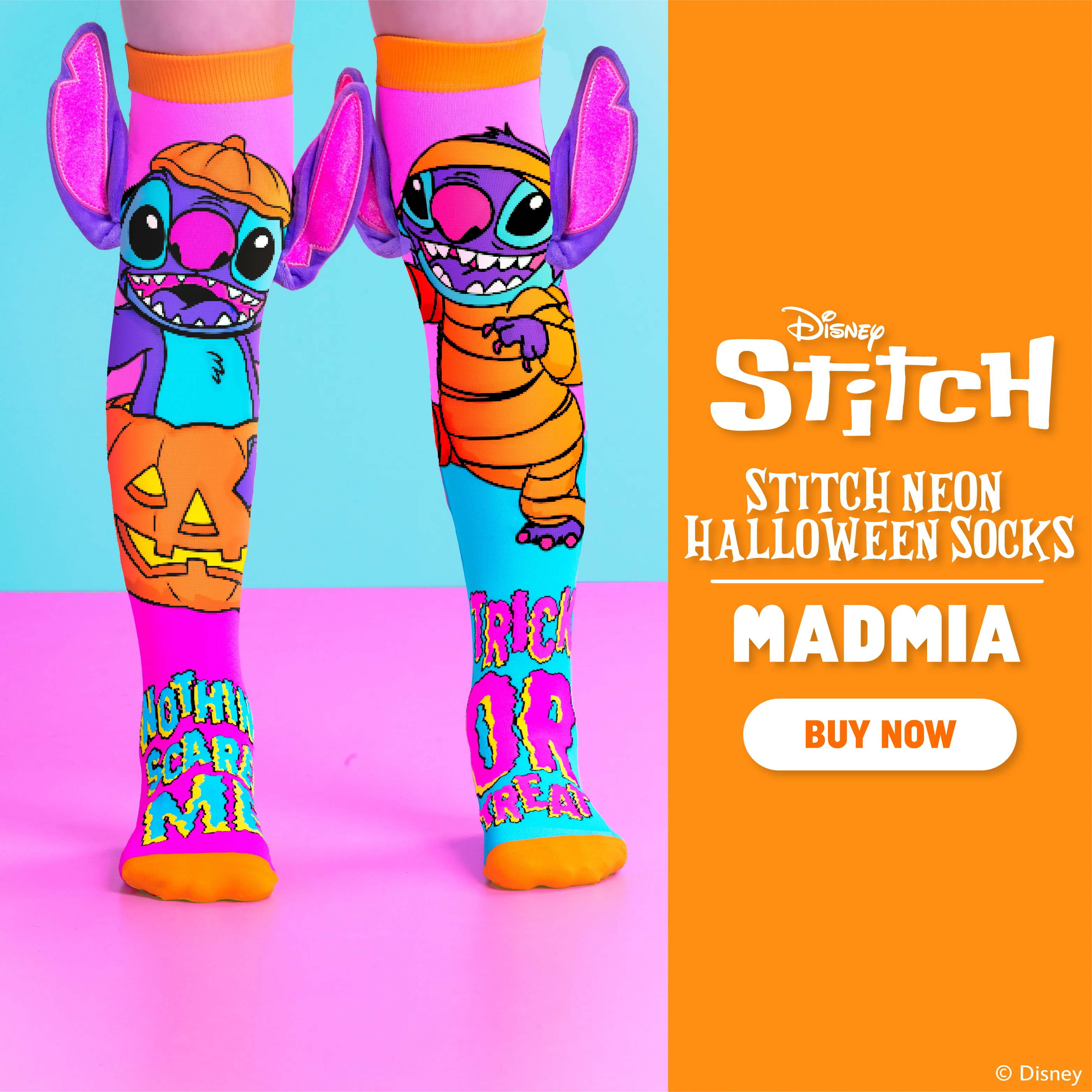 STITCH NEON HALLOWEEN SOCKS - Image 7